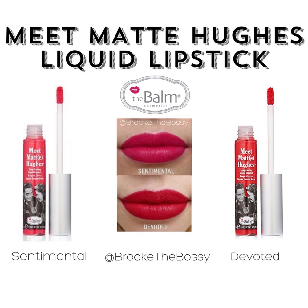 💋💕BNIB The Balm Meet Matte Hughes Lippies 👄🎉